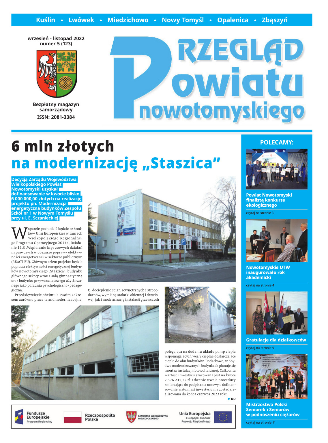 Ilustracja do informacji: Nowy numer "Przegląd Powiatu Nowotomyskiego"