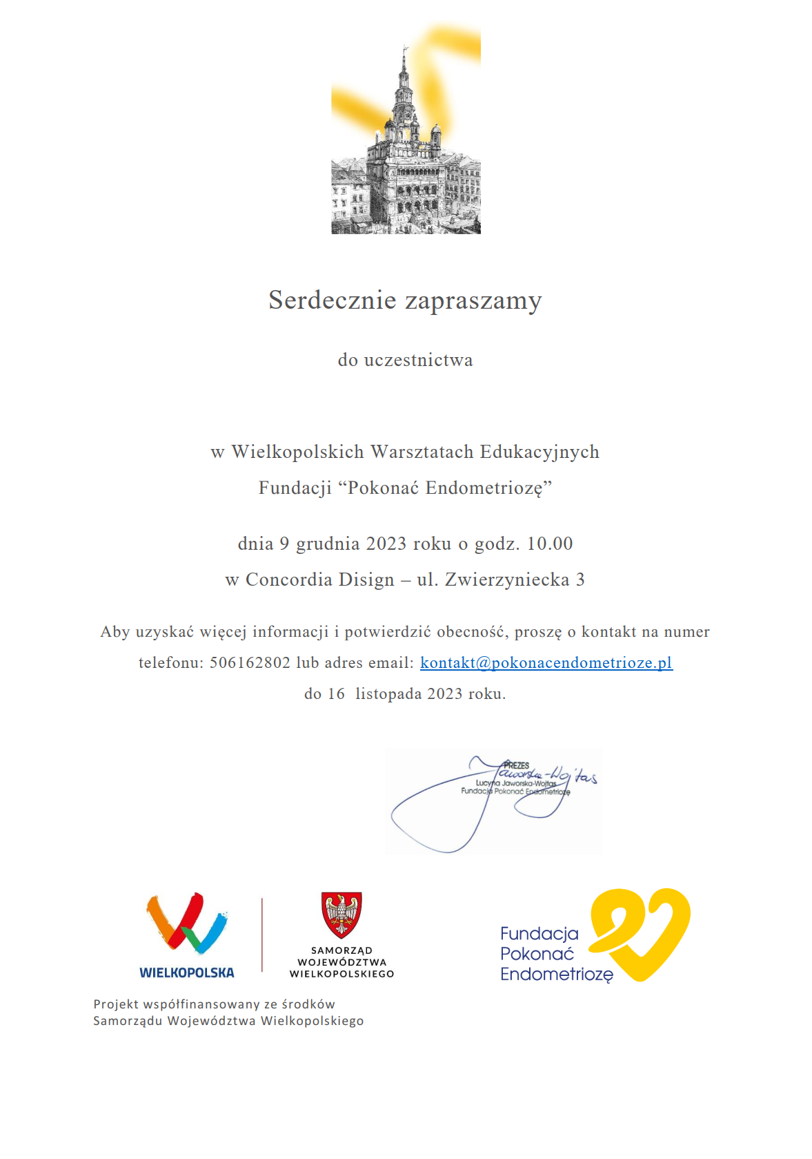 Ilustracja do informacji: Wielkopolskie Warsztaty Edukacyjne Fundacji Pokonać Endometriozę